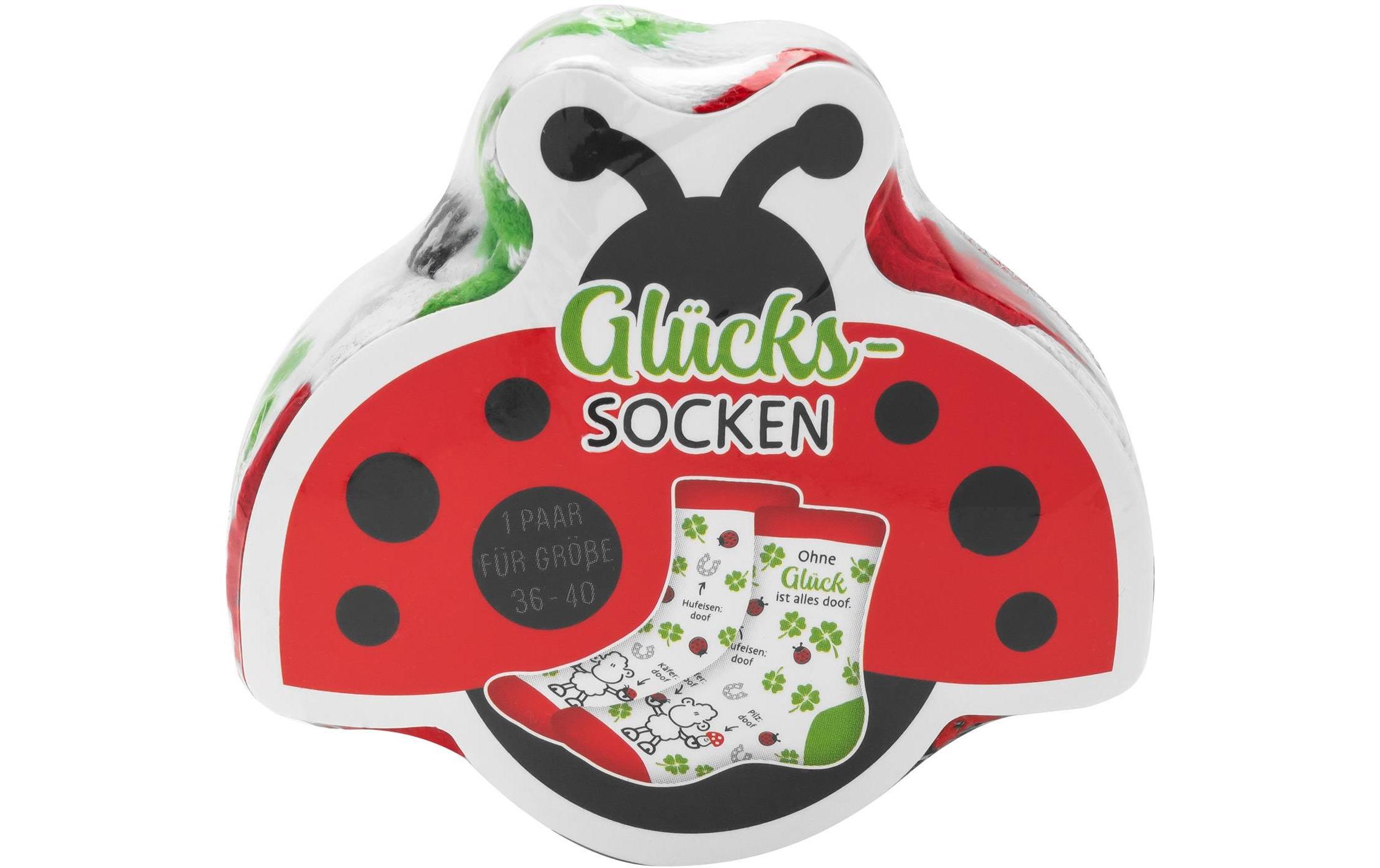 Socken Ohne Glück Grösse 36 - 40, waschbar (40 Grad)Humorvolle Zaubersocken, ideal als Geschenk