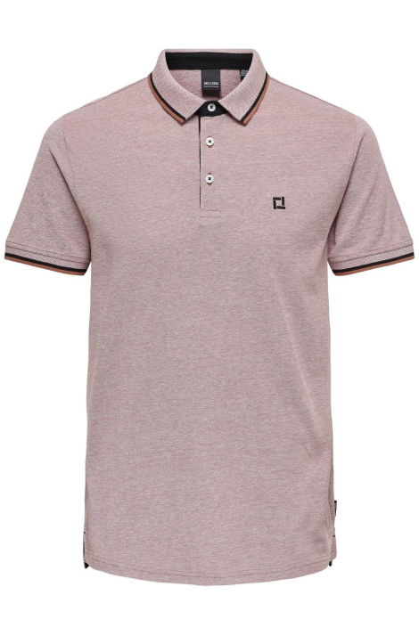 Only & Sons roze heren polo