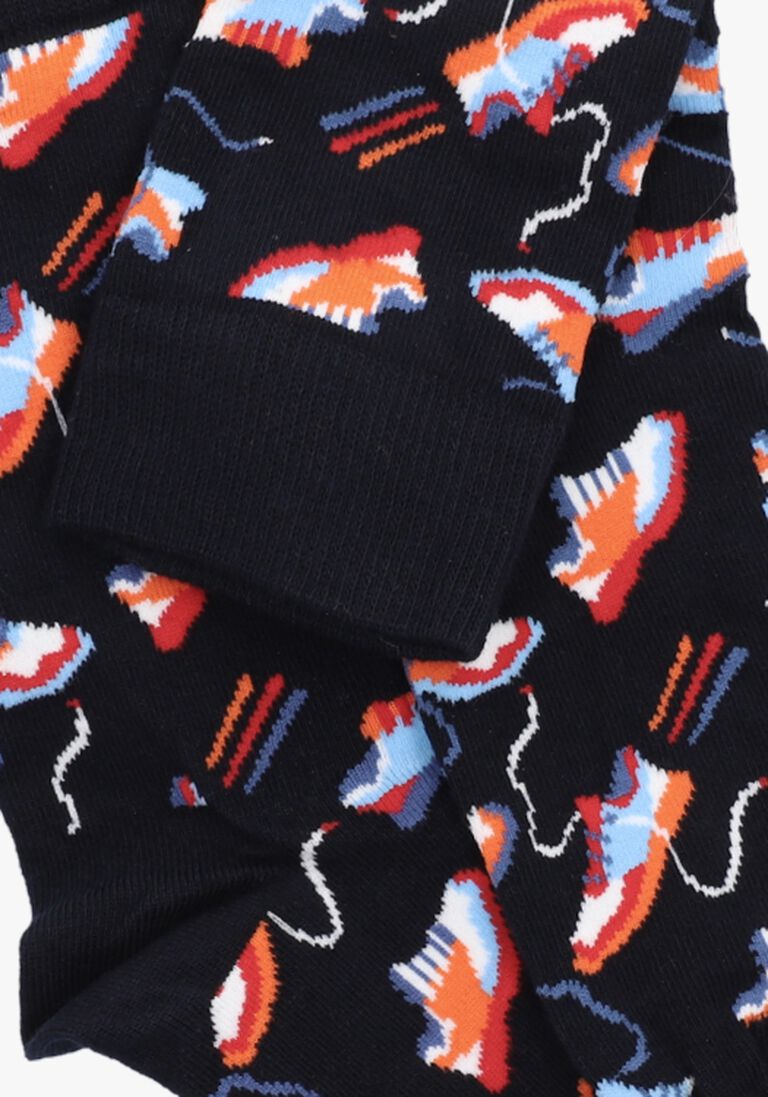 HAPPY SOCKS zwarte happy socks sokken run for it