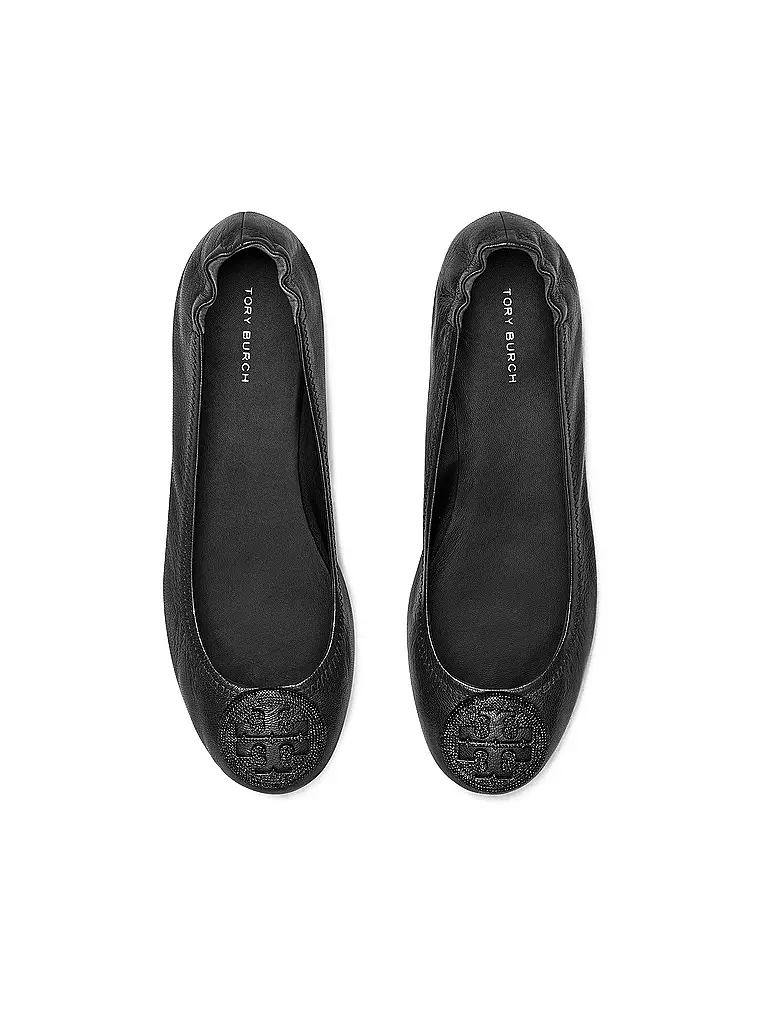 TORY BURCH Ballerina MINNIE PAVE schwarz