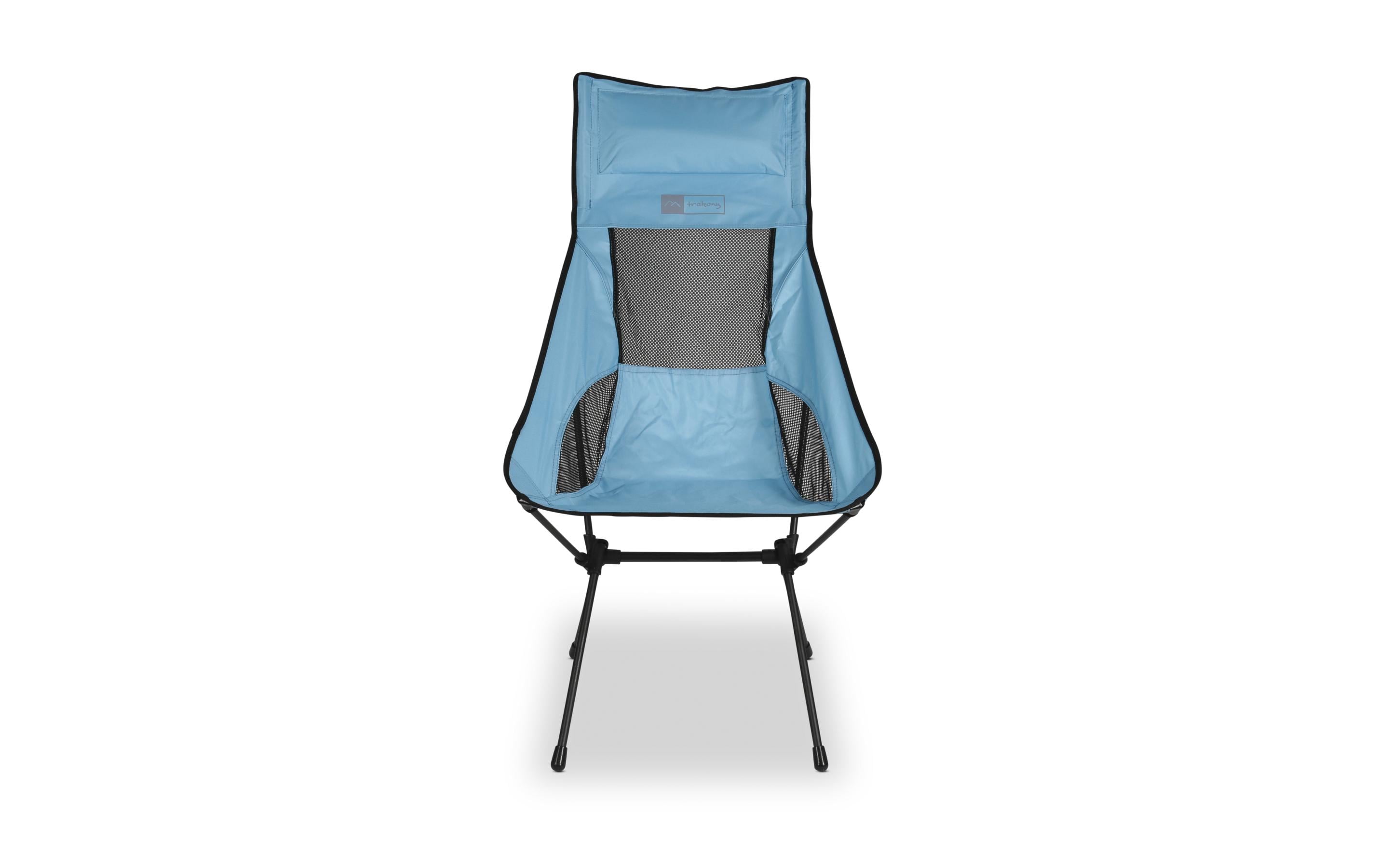 Campingstuhl Hoch Hellblau StahlCampingstuhl