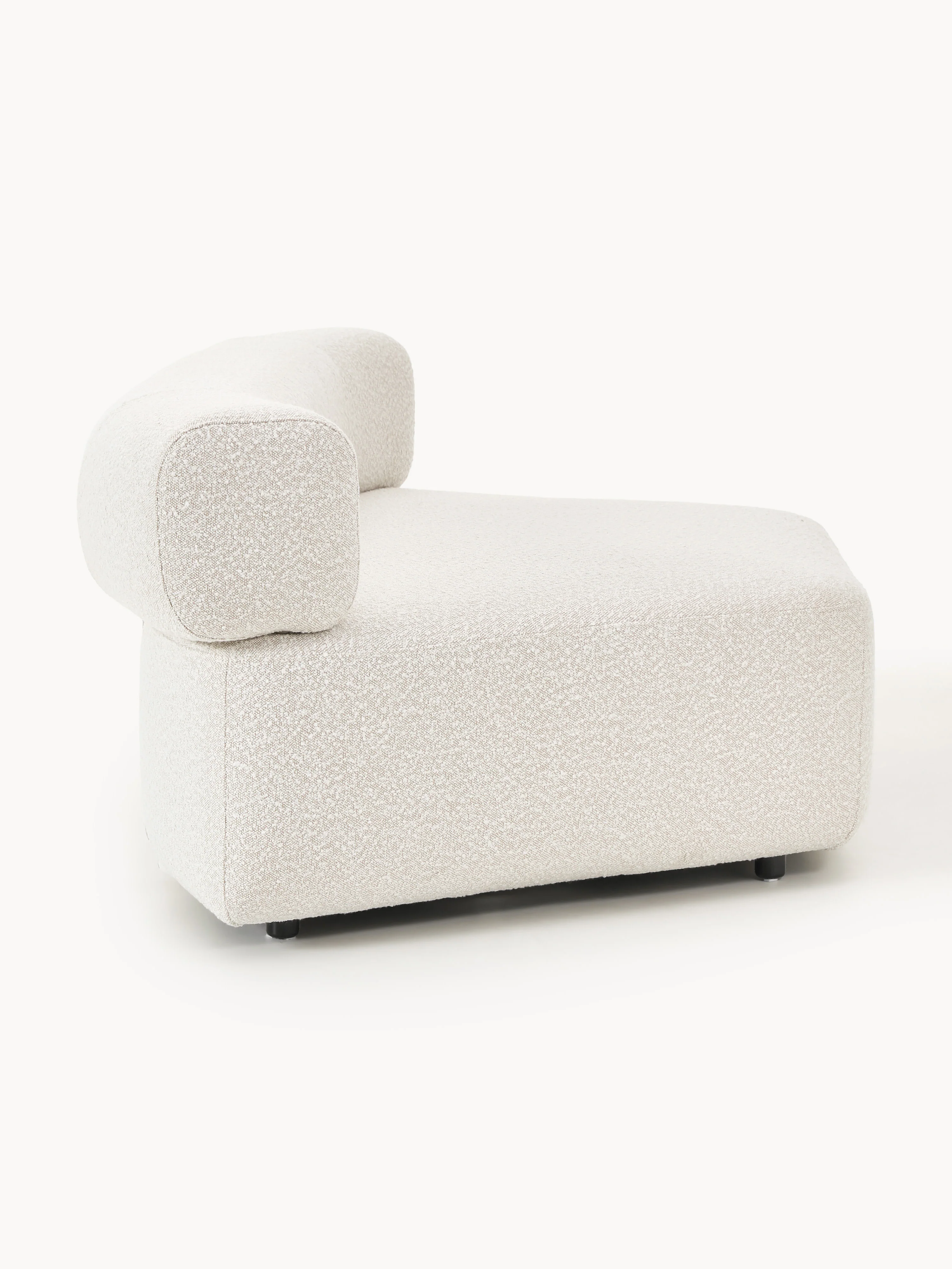 Ronde bouclé hoekmodule Anton