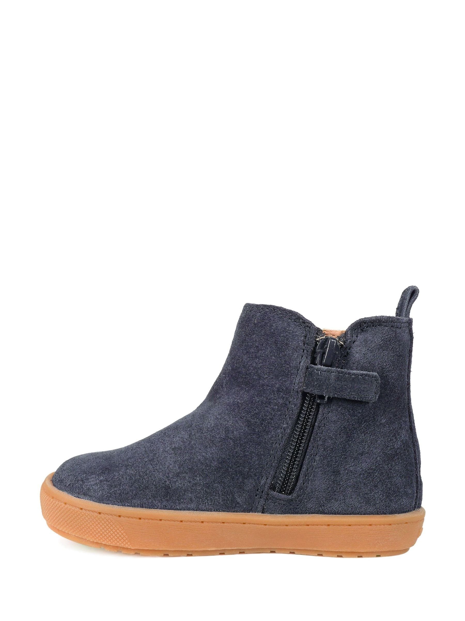 ToeZone Sam suède leren Boots met elastische inzet en rits voor Jongens