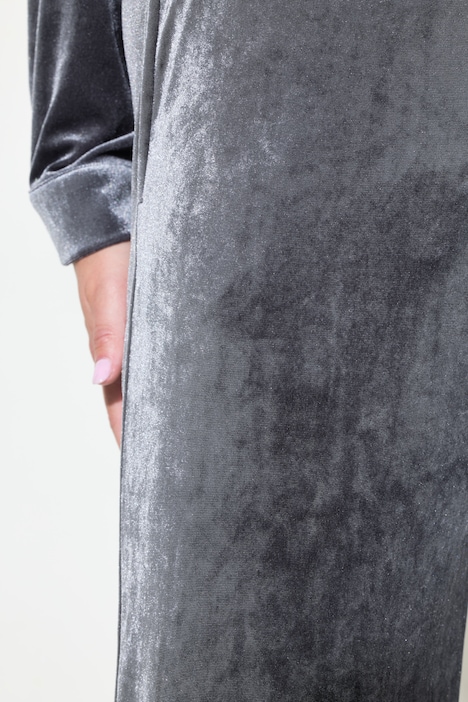 Samthose, weites Bein, elastischer Bund