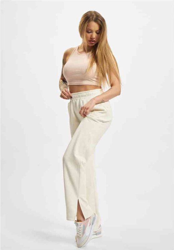 DEF - Wide leg Dames joggingbroek   Wit