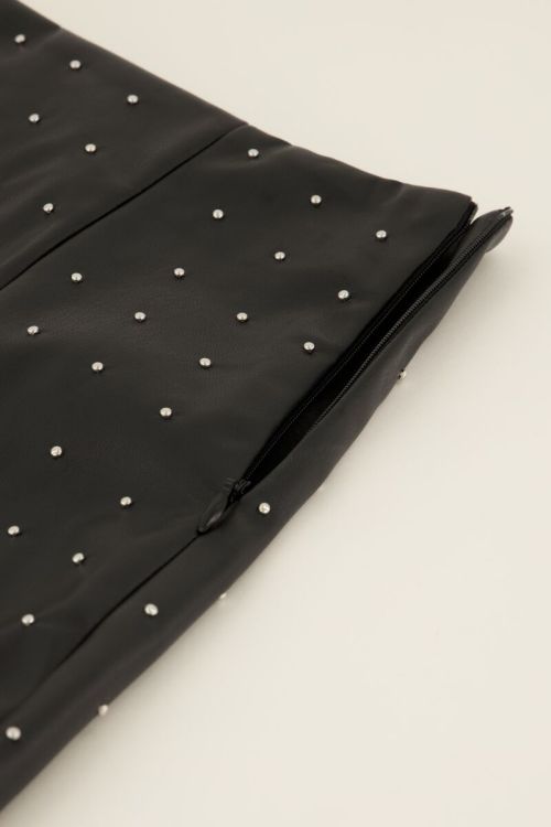 Zwarte skort met studs