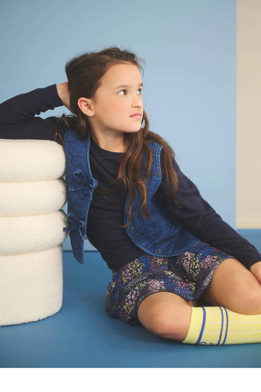NONO gilet blauw