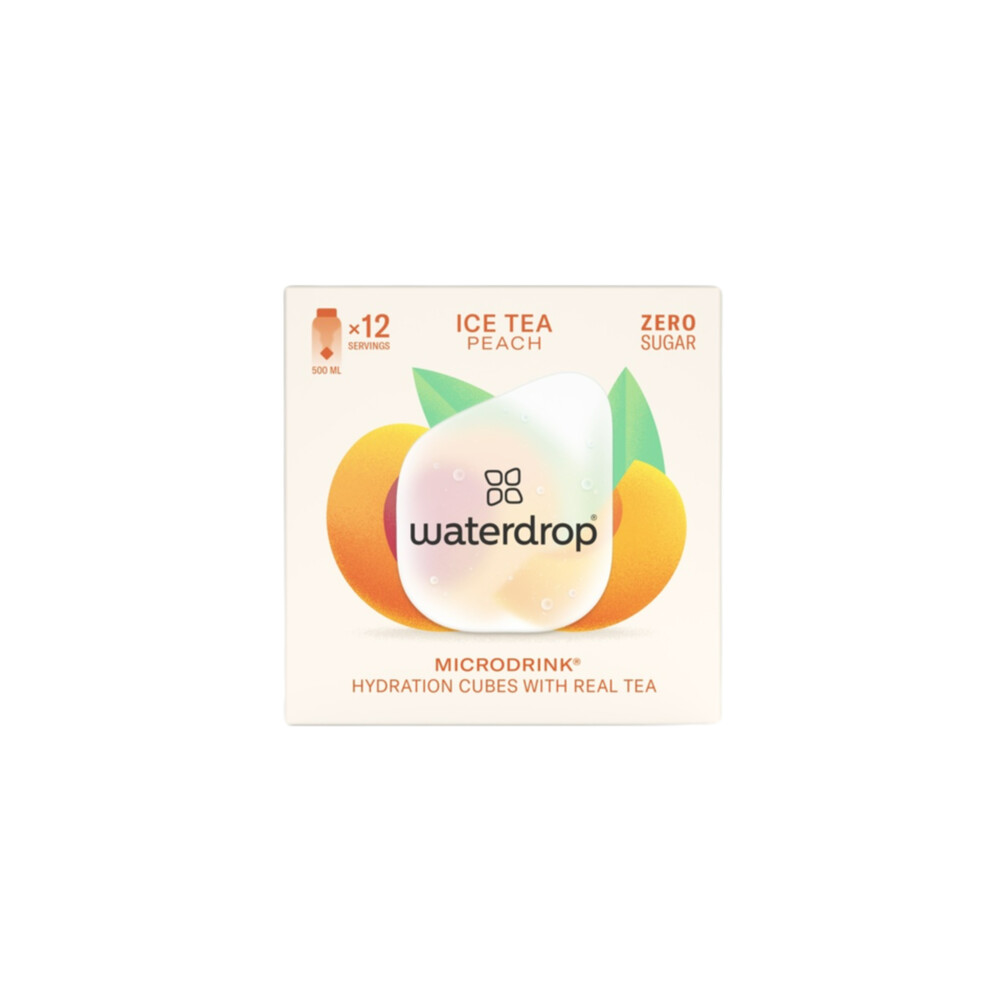 3x Waterdrop Microdrink Hydratatieblokjes Ice Tea Peach12 stuks