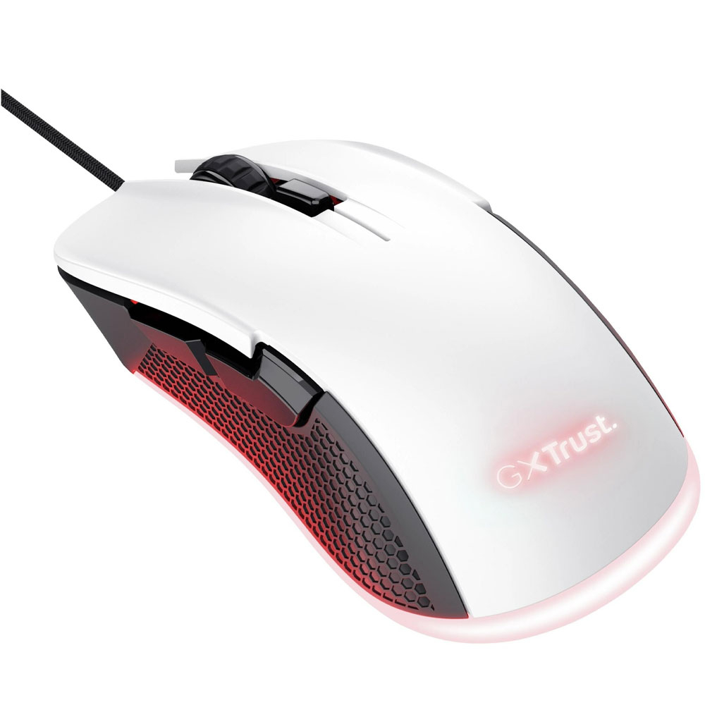 GXT 922 YBAR Kabelgebundene Gaming Maus mit RGB Beleuchtung (24730) - Weiss