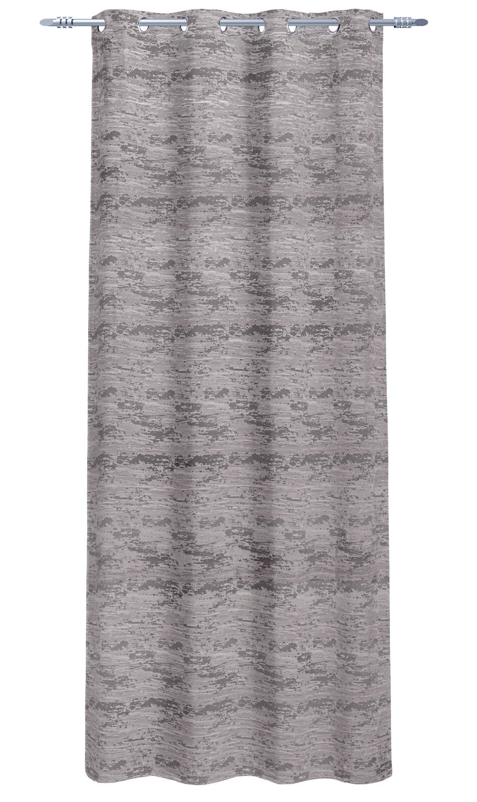 Ösenvorhang Marmor 135 x 245 cm taupe