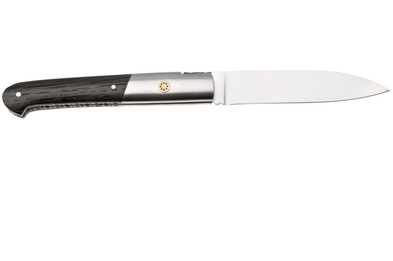 Laguiole en Aubrac Sauveterre Bogwood, Matt Stainless Bolster, Mosaic Pin, zakmes, 11 cm