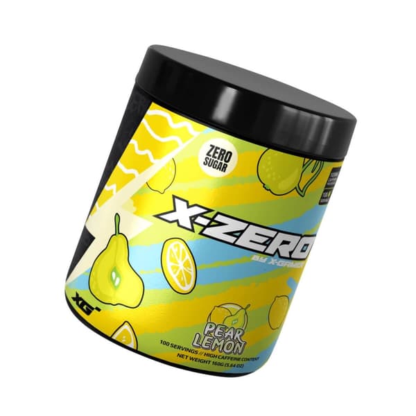 X-GAMER Energidrikkpulver X-Zero 160 gram Pear Lemon