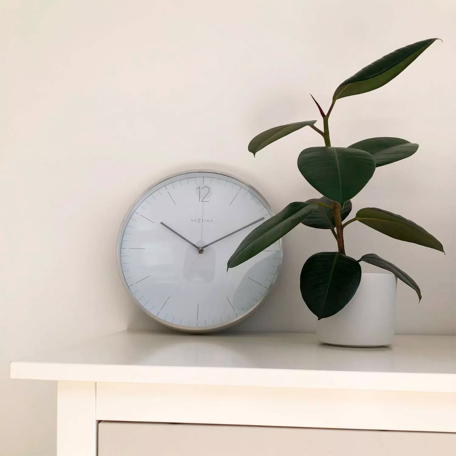 NeXtime Essential Silver Vægur 3254WI