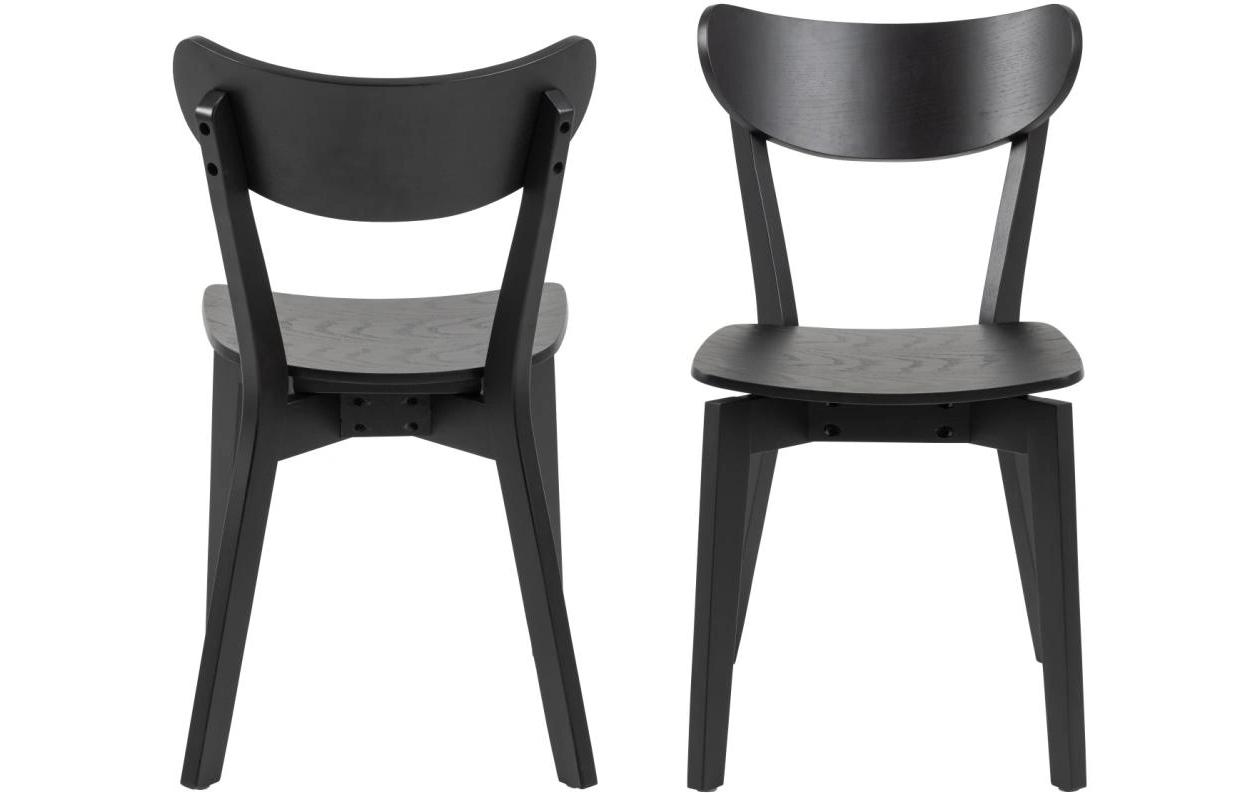 Stuhl Roxby 2 Stück, Schwarz<br>Esszimmerstuhl