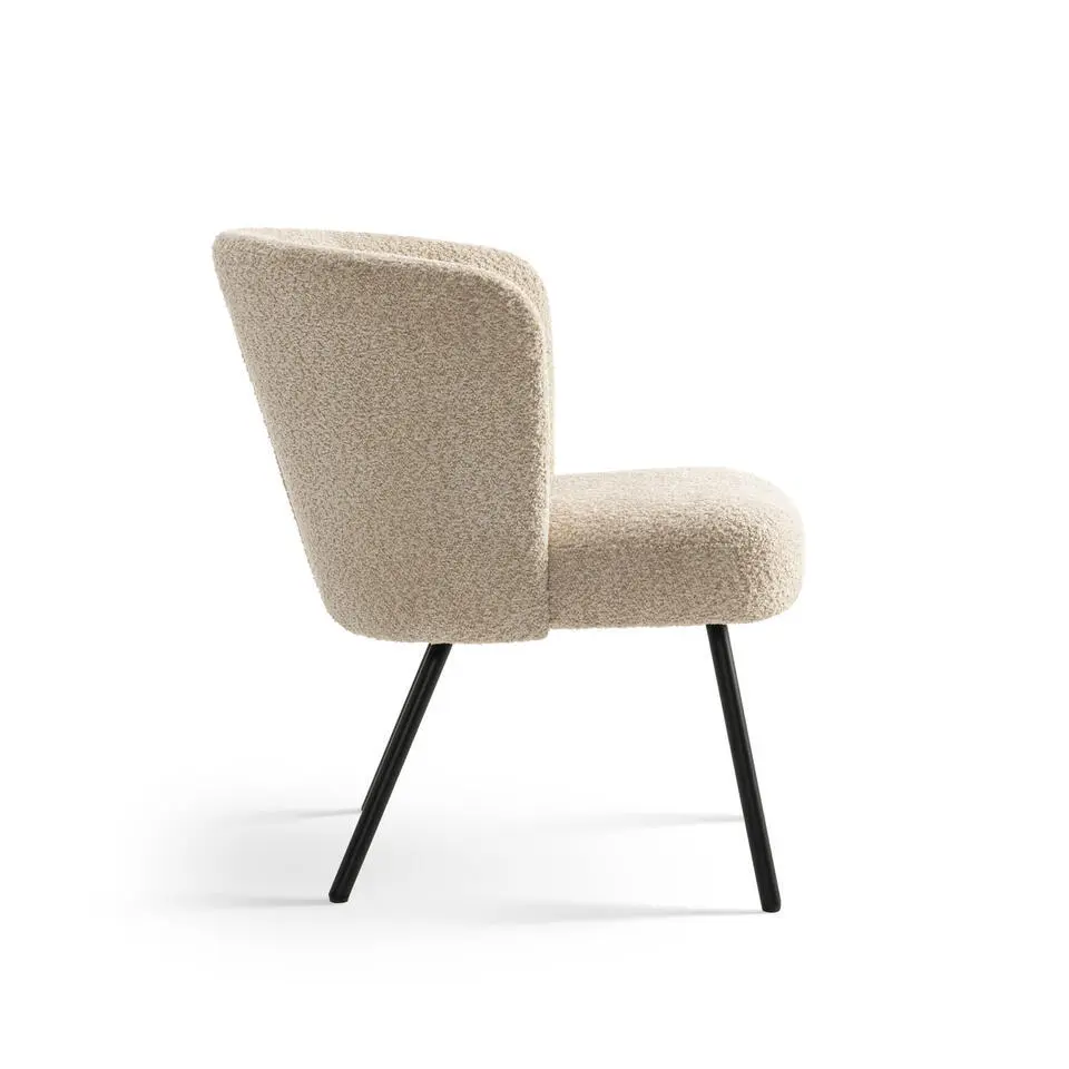 Furnihaus Fauteuil Cindy Boucle Beige Stof