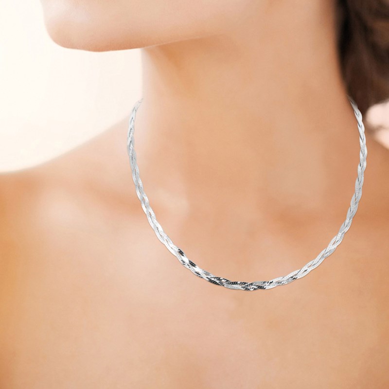 Collier Femme - Argent 925 - Longueur : 45 cm