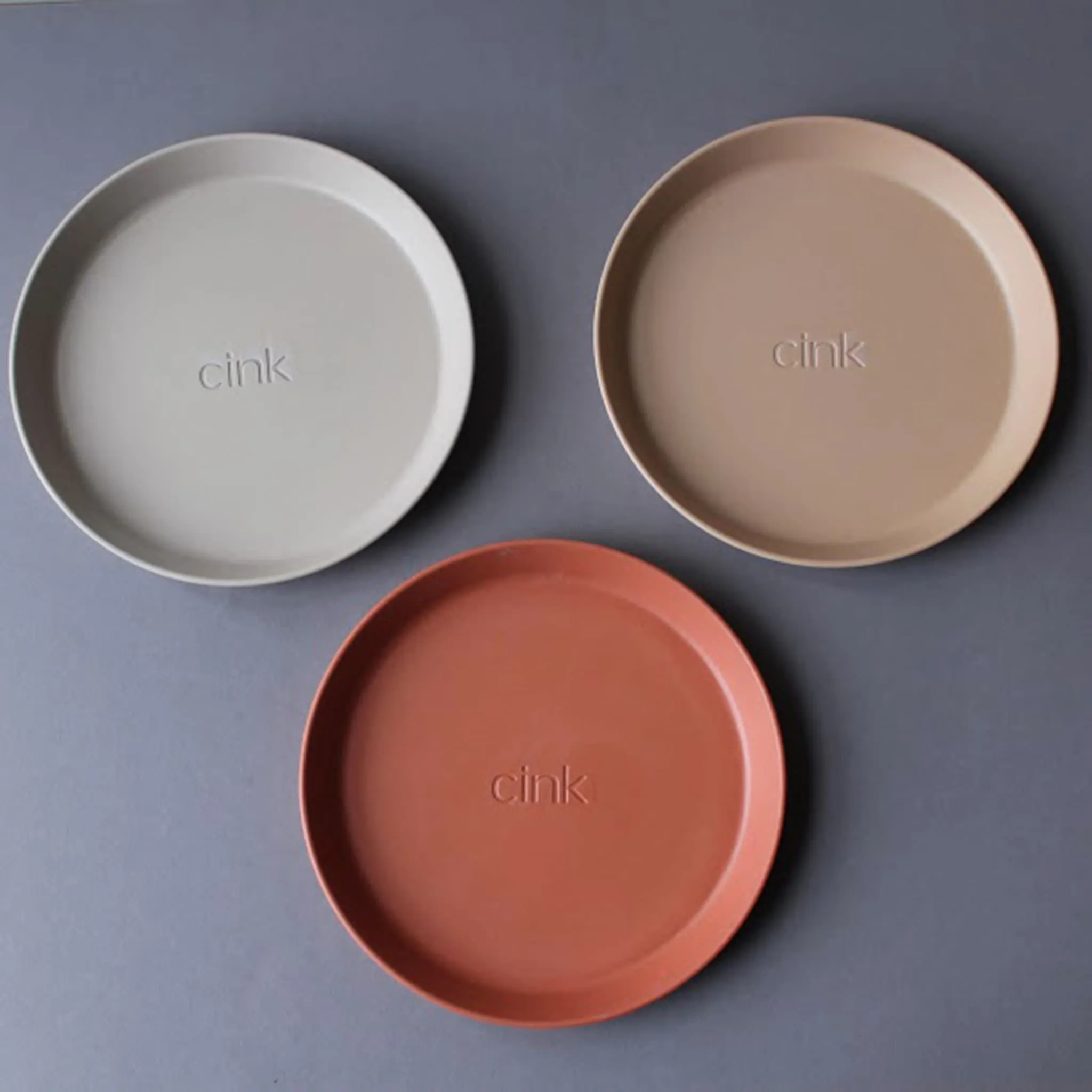 Cink Assiette en Bambou Paquet de 3 - FogRyeBrick