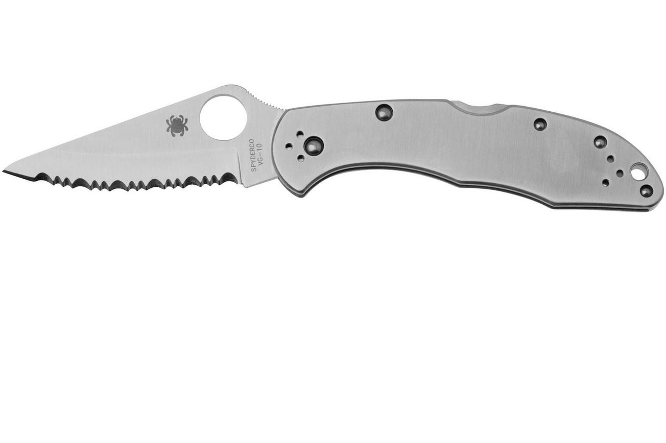 Spyderco Delica 4 Stainless Steel C11S serrated zakmes
