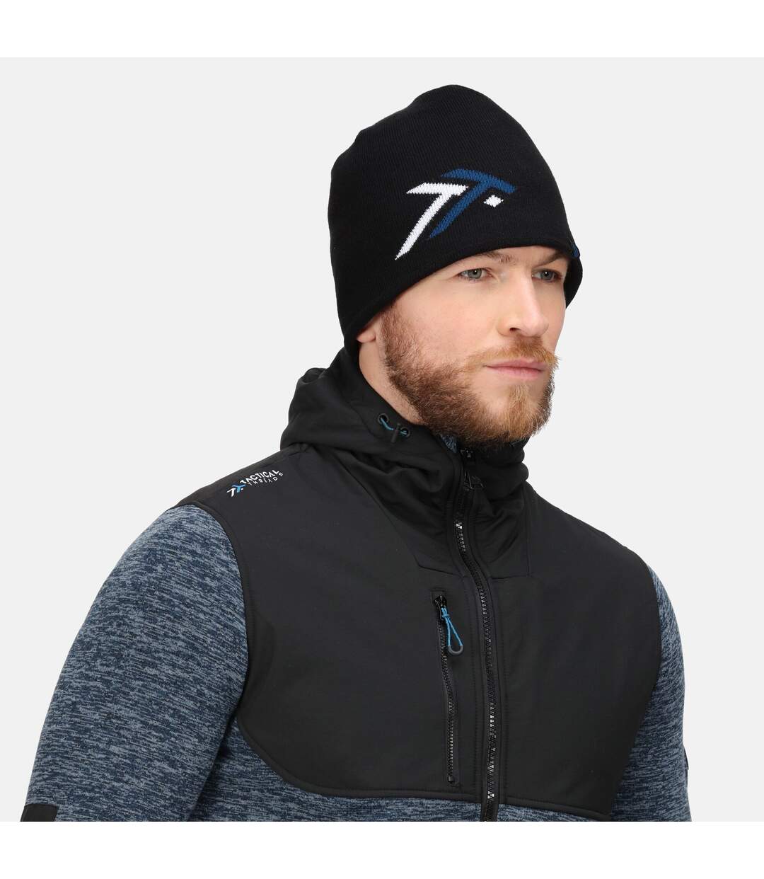 Regatta - Bonnet imperméable - Homme (Noir / Bleu pétrole) - UTRG6166