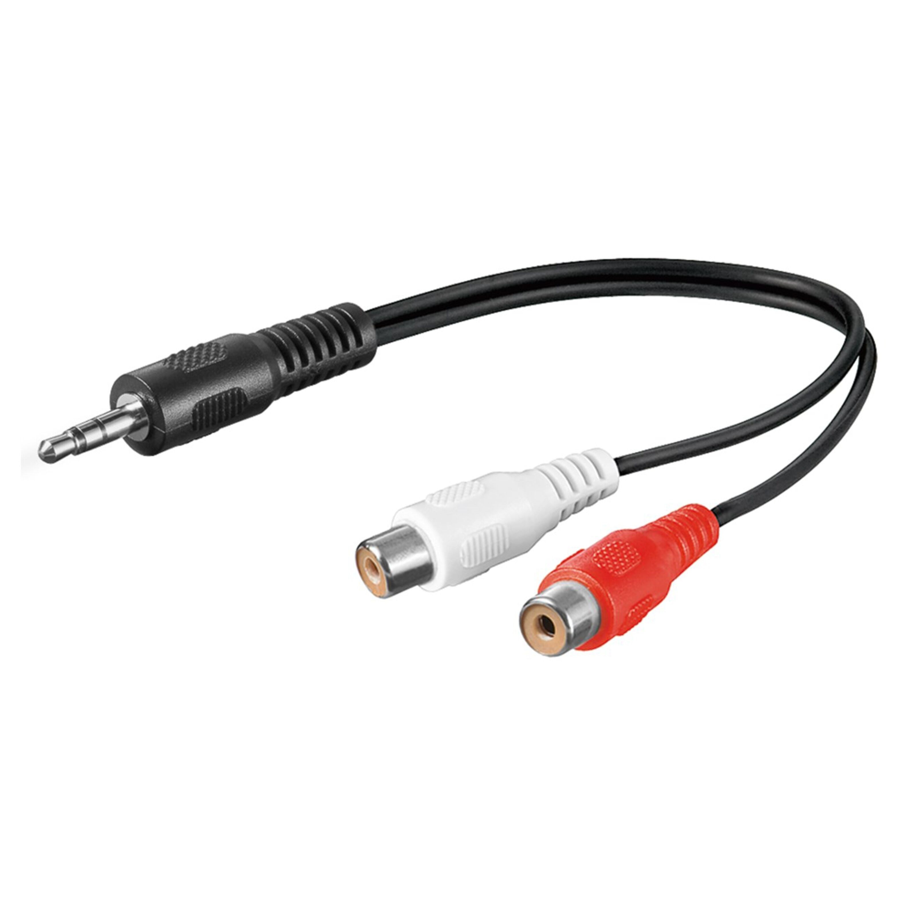 Adapterkabel 3,5 mm-hann til RCA 0,2 m