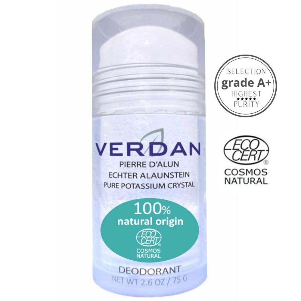 VERDAN Alaunstein Grad A  Marmor Deodorant Stick Mineral 100% natural origin Ecocert Stick 75 g