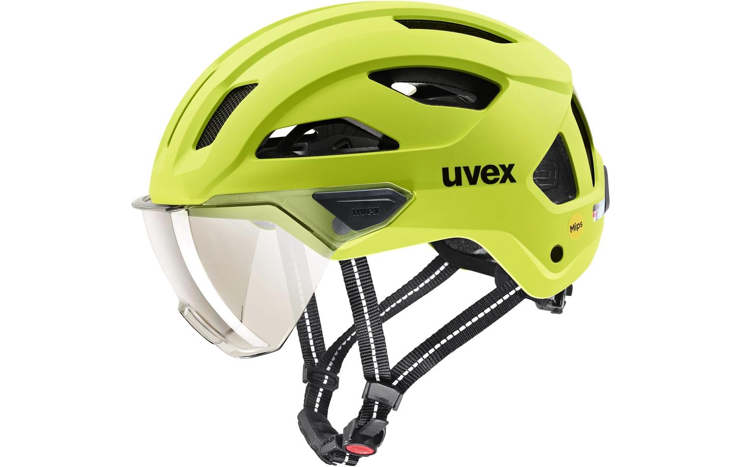 Helm Stride Visor MIPS Lime Matt 59 cm - 61 cm<br>Fahrradhelm