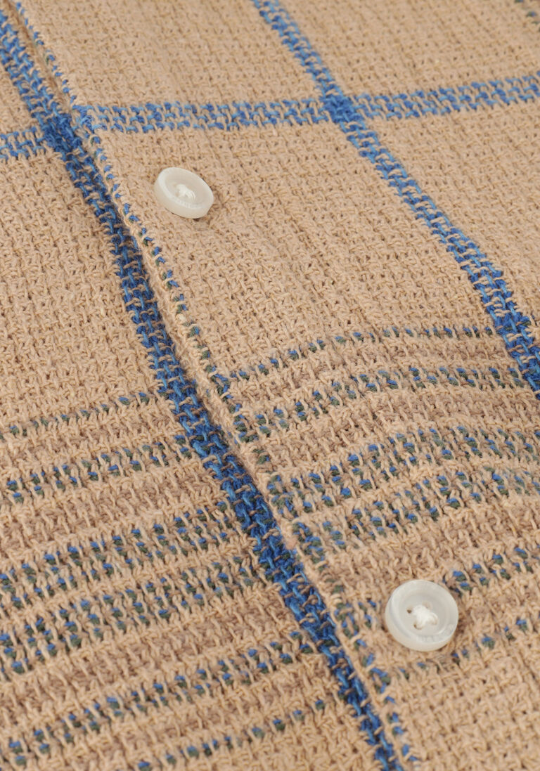 WOODBIRD camel woodbird overshirt prize check shirt
