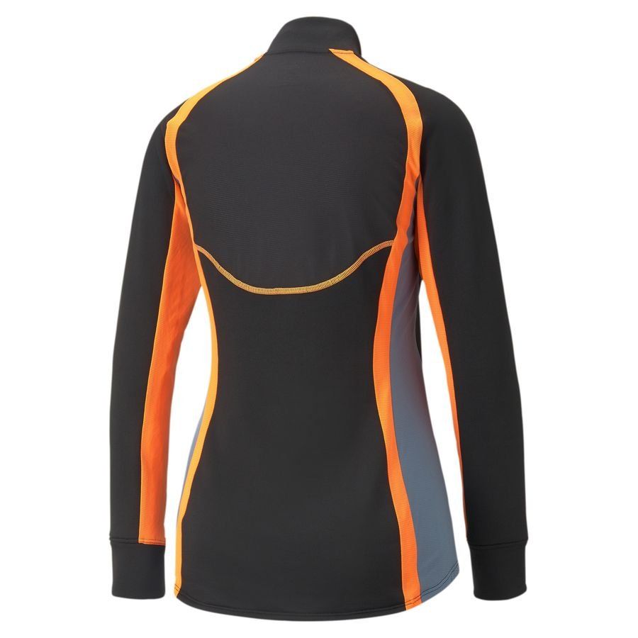 PUMA Maillot d'Entraînement IndividualBlaze Fermeture Éclair 1/4 - Noir/Orange Femme