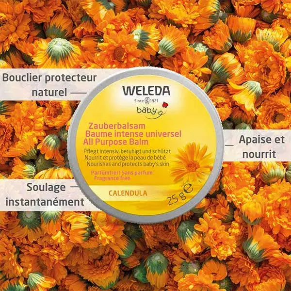 Bálsamo Orgânico Universal Intenso de Calêndula para Bebê Weleda 25g