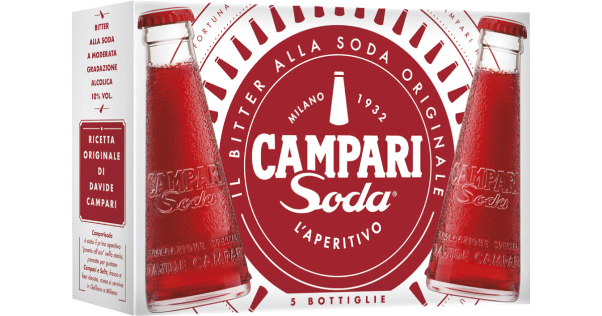 Campari Soda Aranciata 10% 5er-Packung (Einweg)
