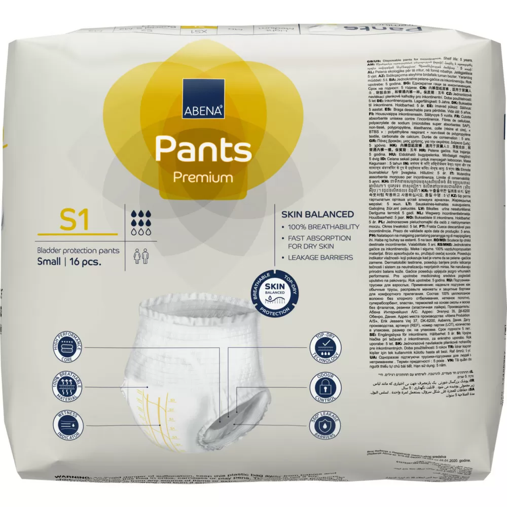 Abena Pants Premium bukseble S1 - 16 stk.