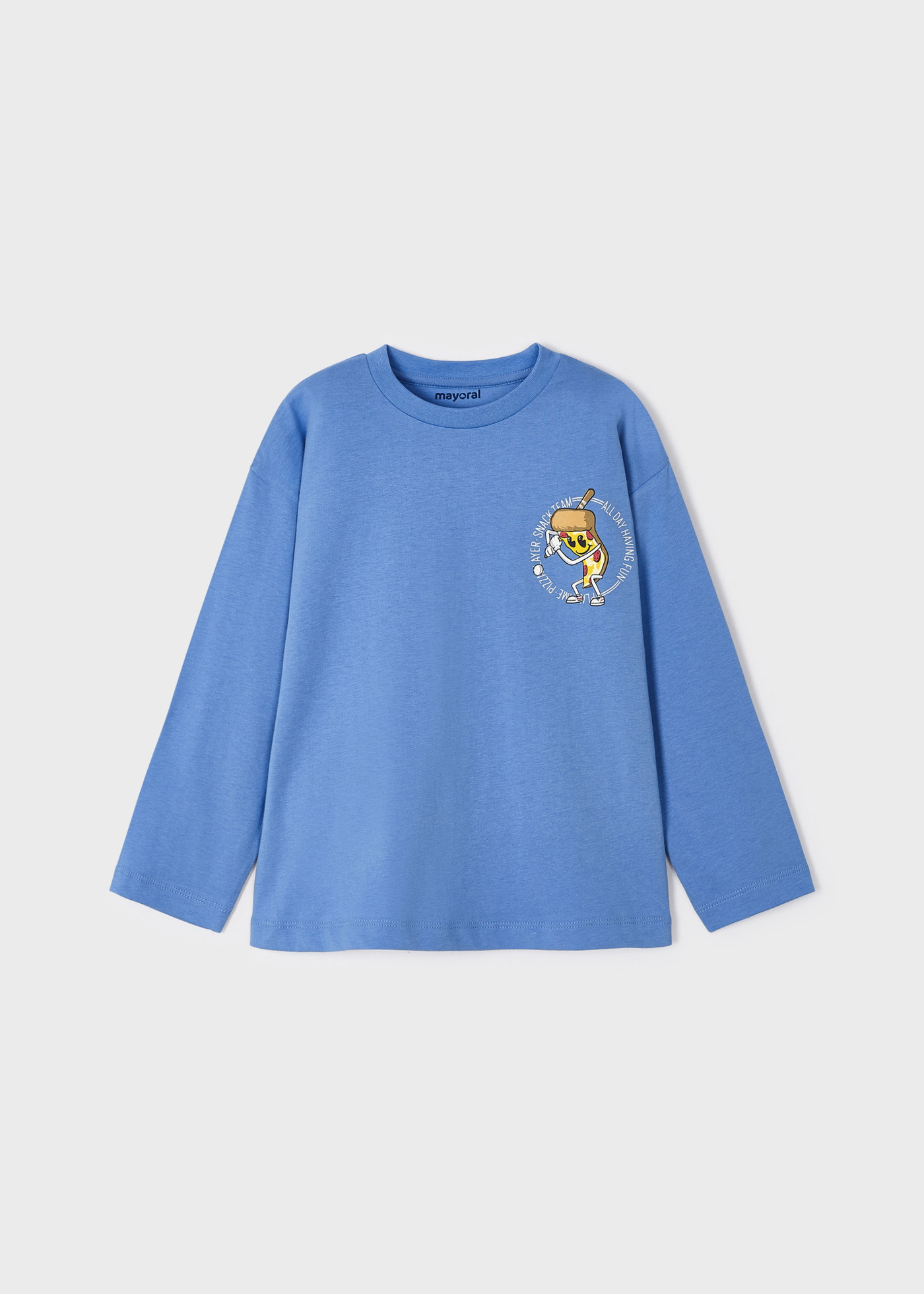 Camiseta infantil Better Cotton com estampa nas costas
