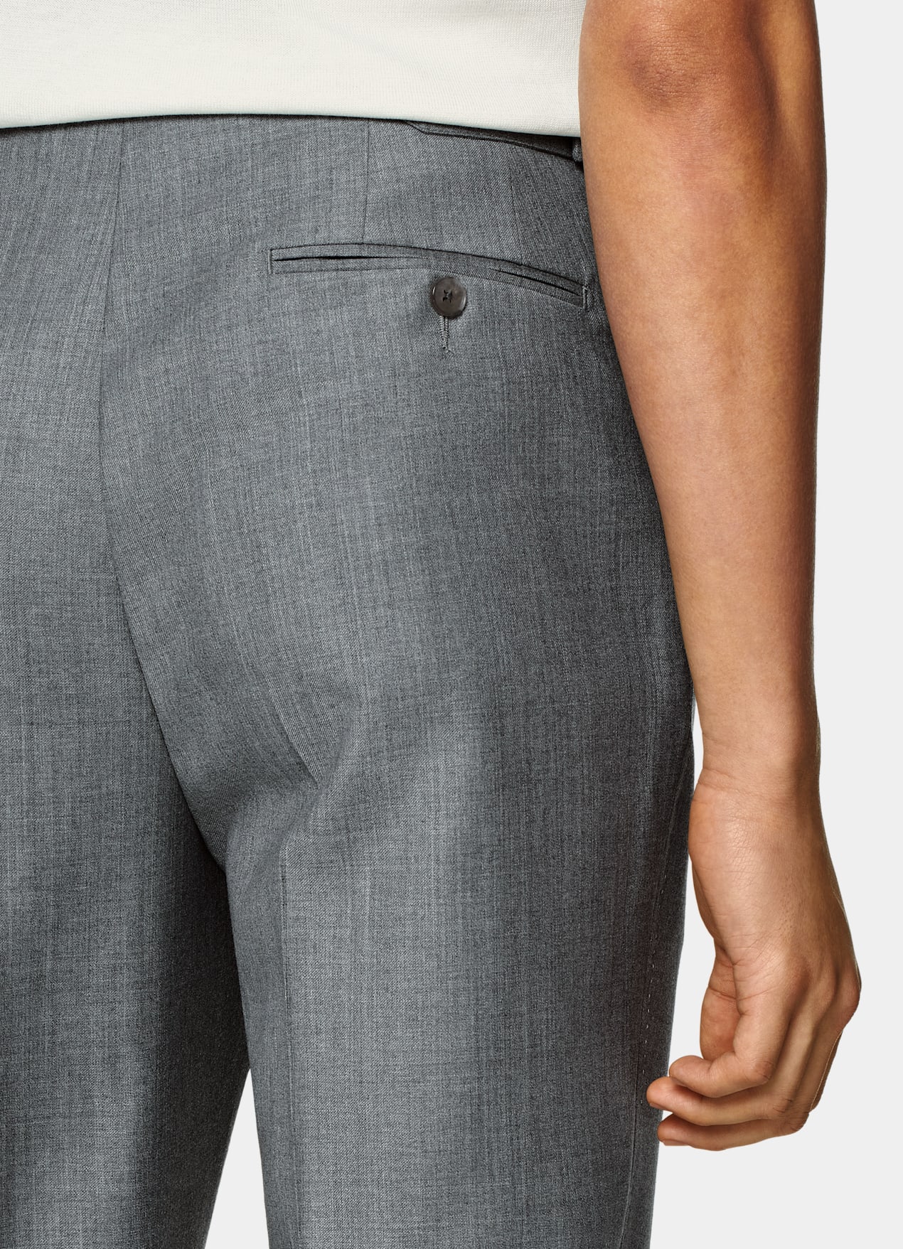Costume Havana coupe Tailored gris clair