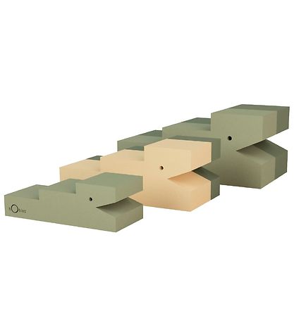 bObles Krokodil - 3er-Pack - 18x8/15x6/12x/4 cm - Moos