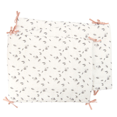 Tour de lit crème à motifs Après la pluie - MOULIN ROTY