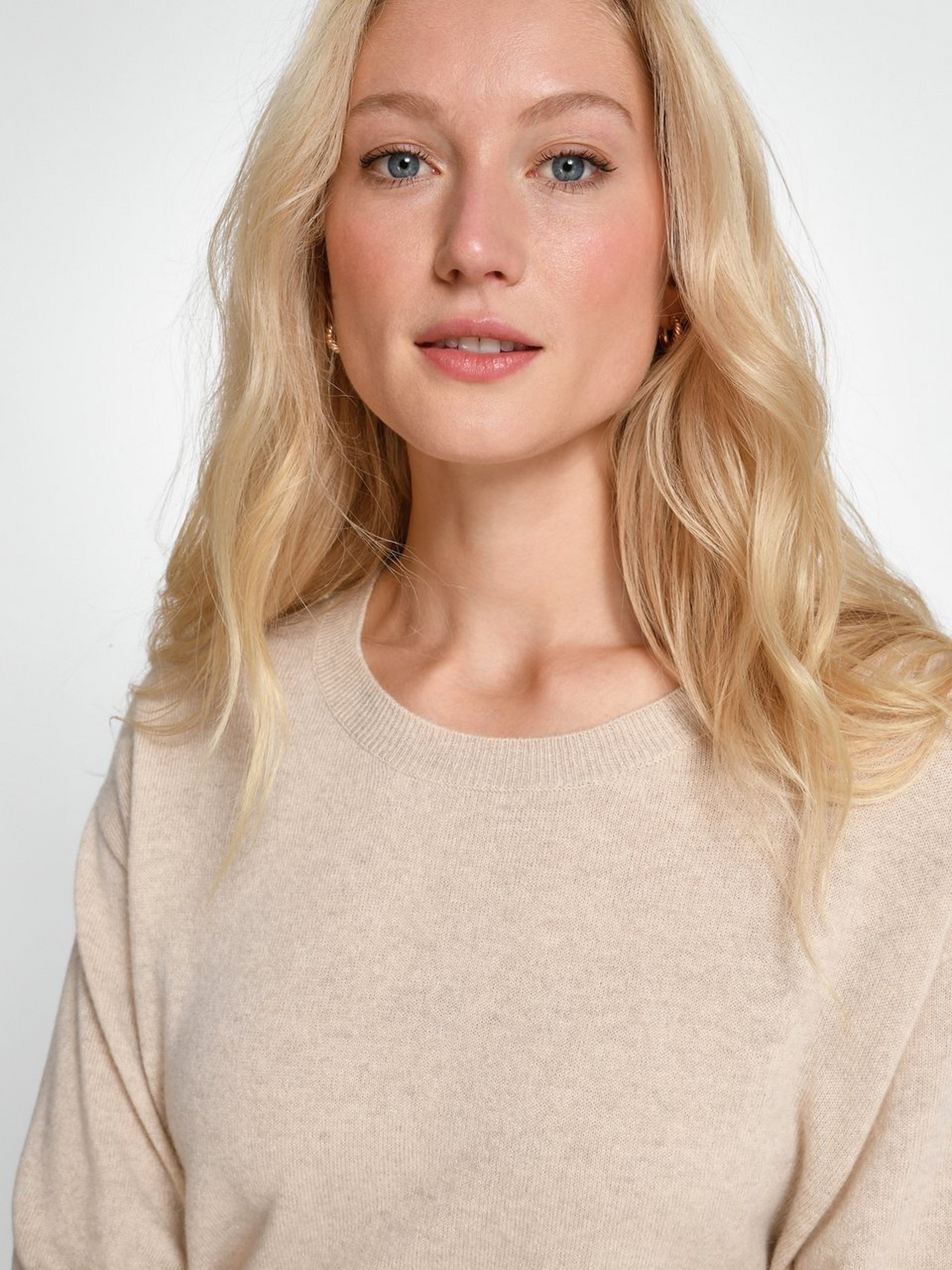 Rundhals-Pullover aus 100% Kaschmir