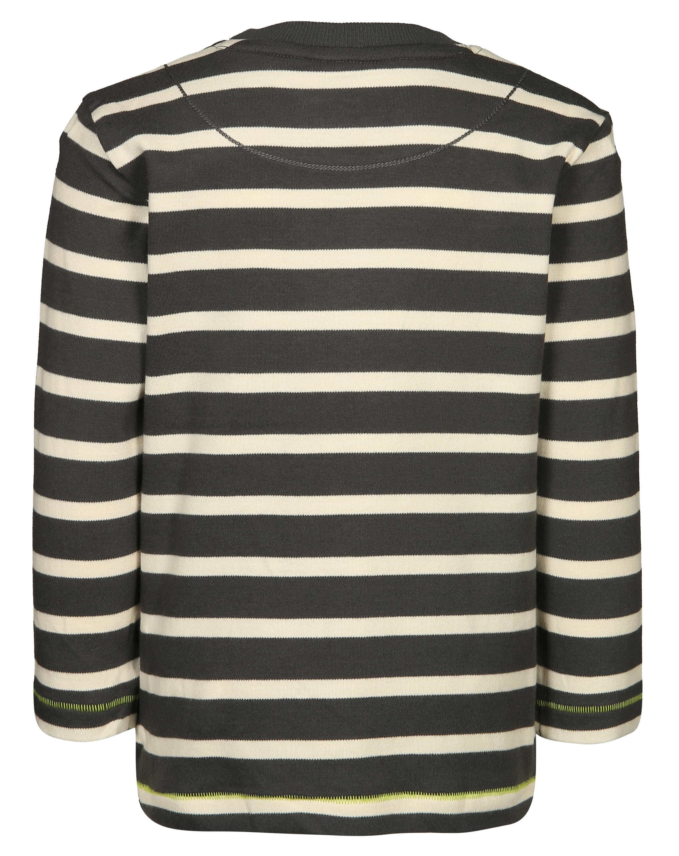 Langarmshirt UHR in grau/weiß