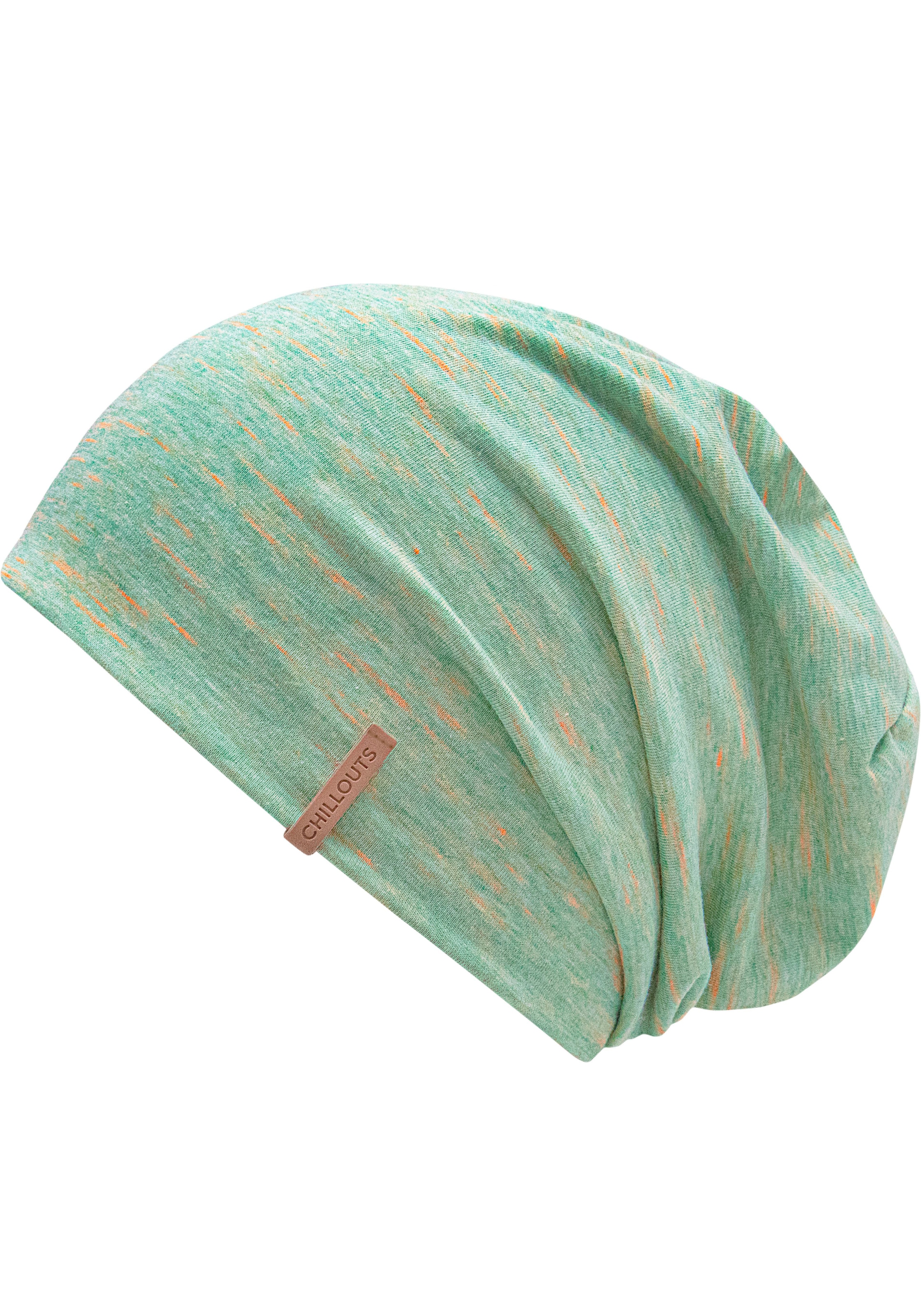 chillouts Beanie »Memphis Hat«, mit Melange-Optik & elastischem Tragekomfort für Alltag