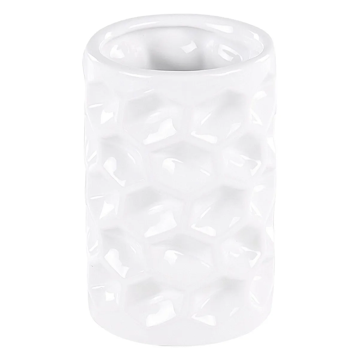 Beliani TIRUA - Lot de 5 accessoires de salle de bain en céramique blanche