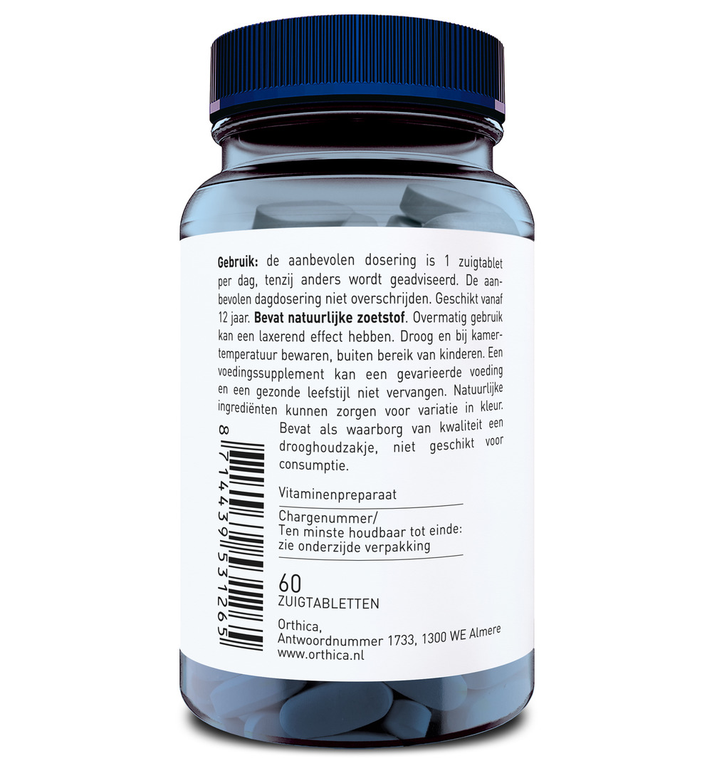 Orthica Co enzym B12 (60 zuigtabletten)
