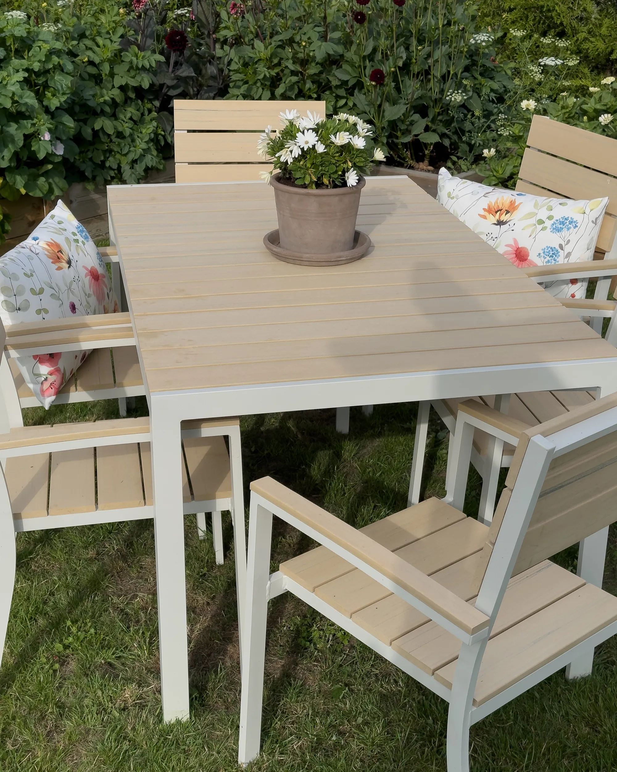 Tuintafel voor 6 COMO 150 cm 90 cm Beige