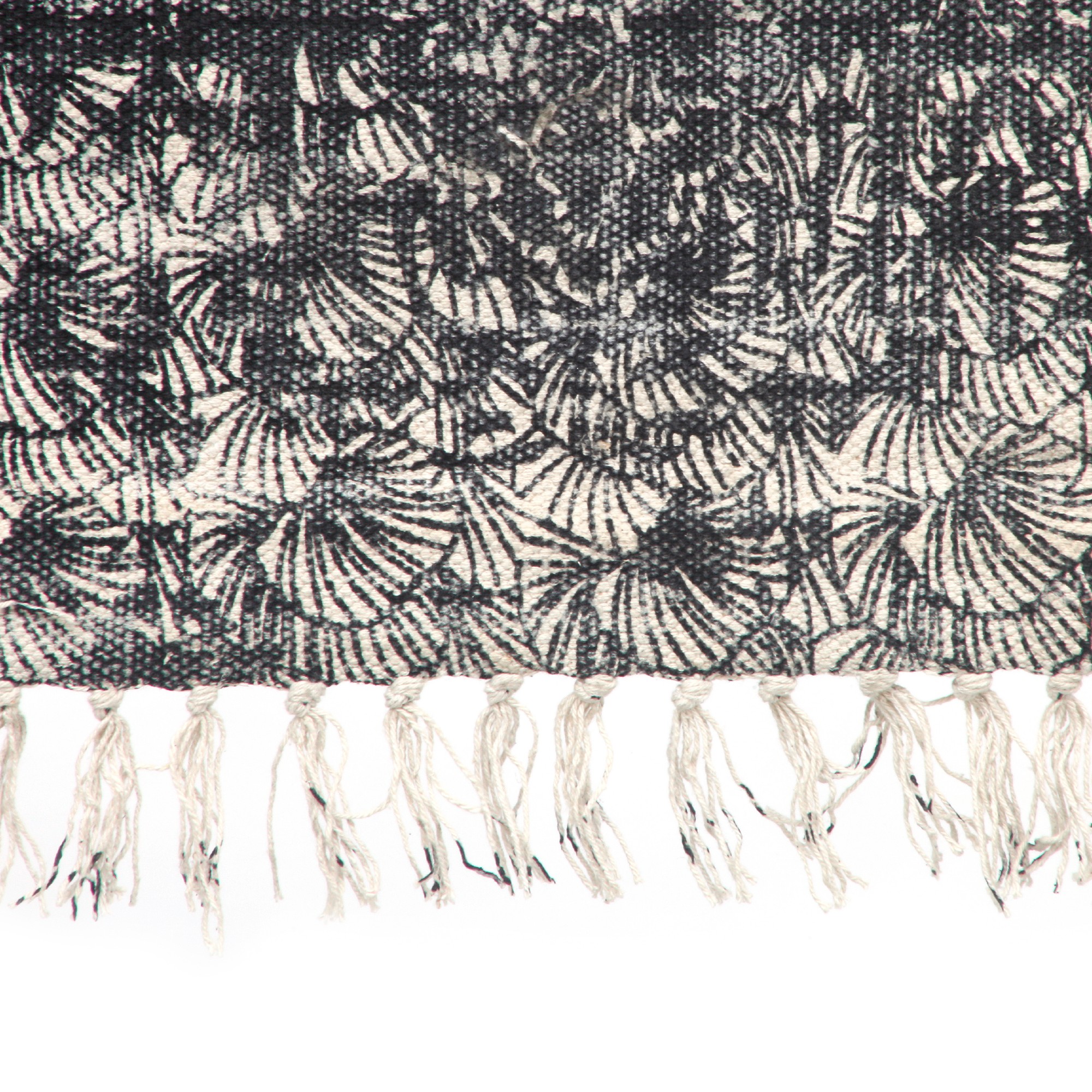 Teppich 'Katoda', schwarz, weiß, T 140 cm, B 200 cm von fischer's lagerhaus
