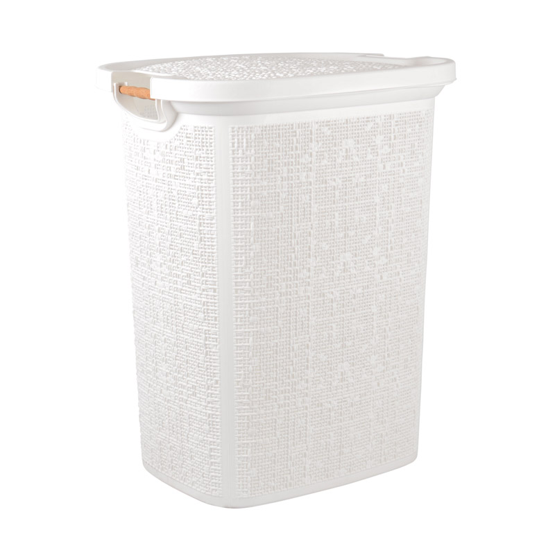 Coffre à linge 'Oskar' blanc