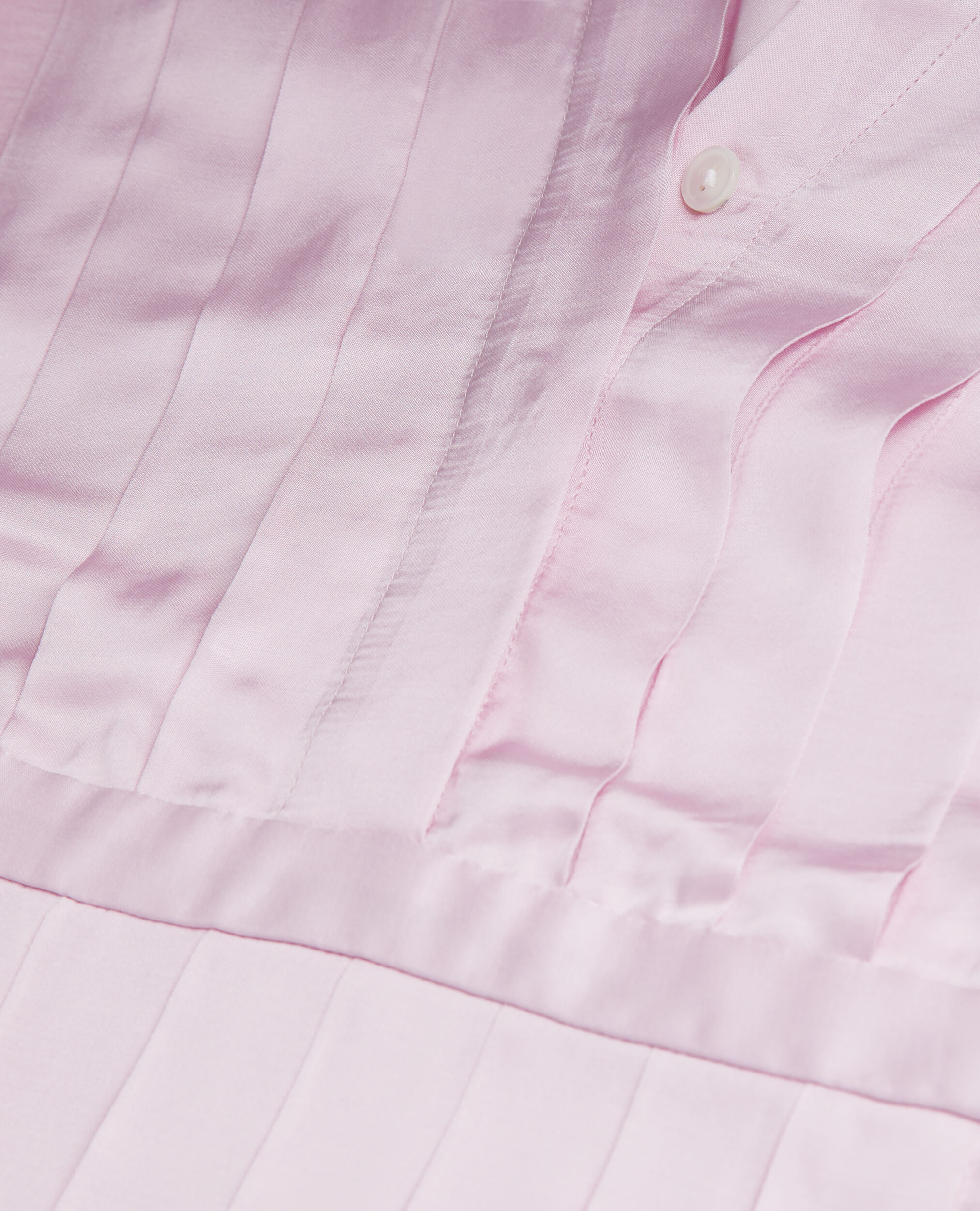 Top rose avec plissage