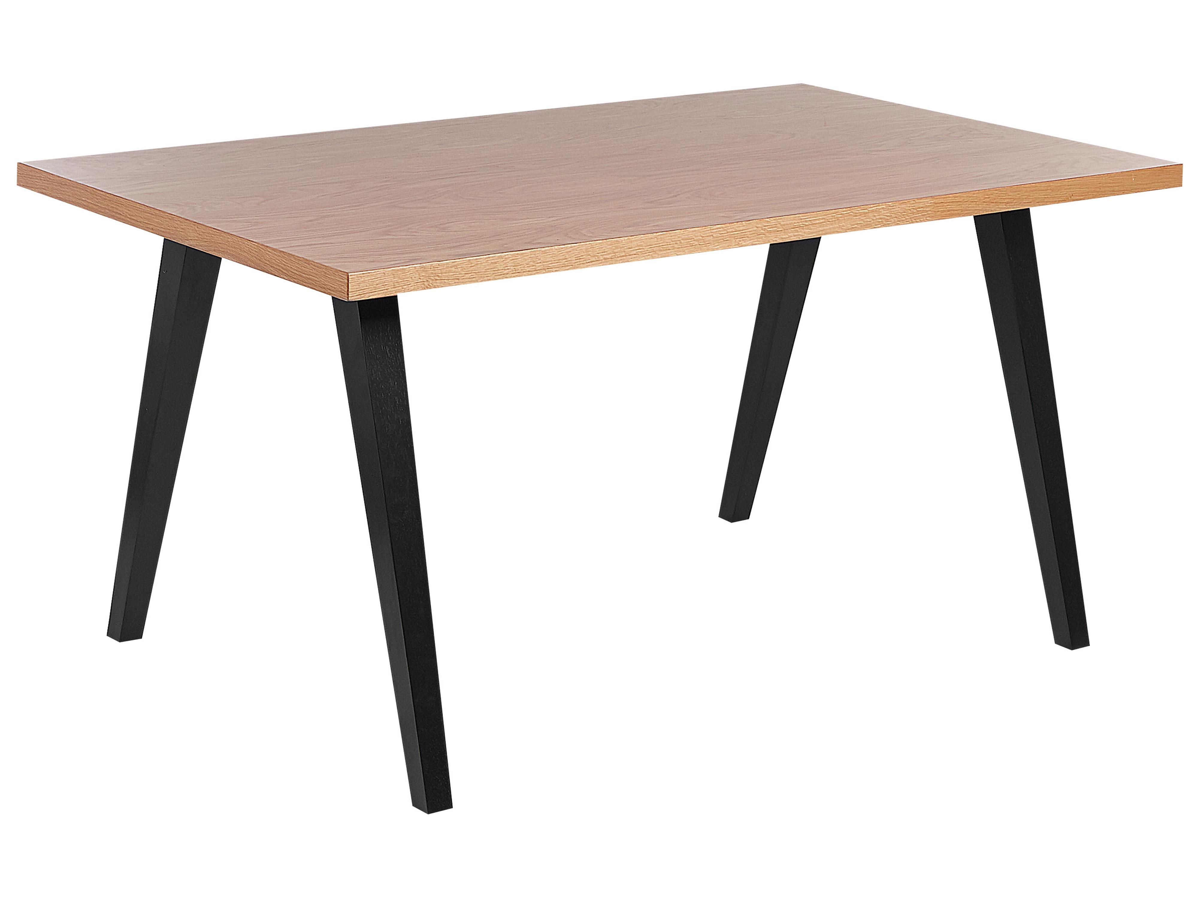 Eettafel LENISTER Bruin/zwart 90 cm 150 cm