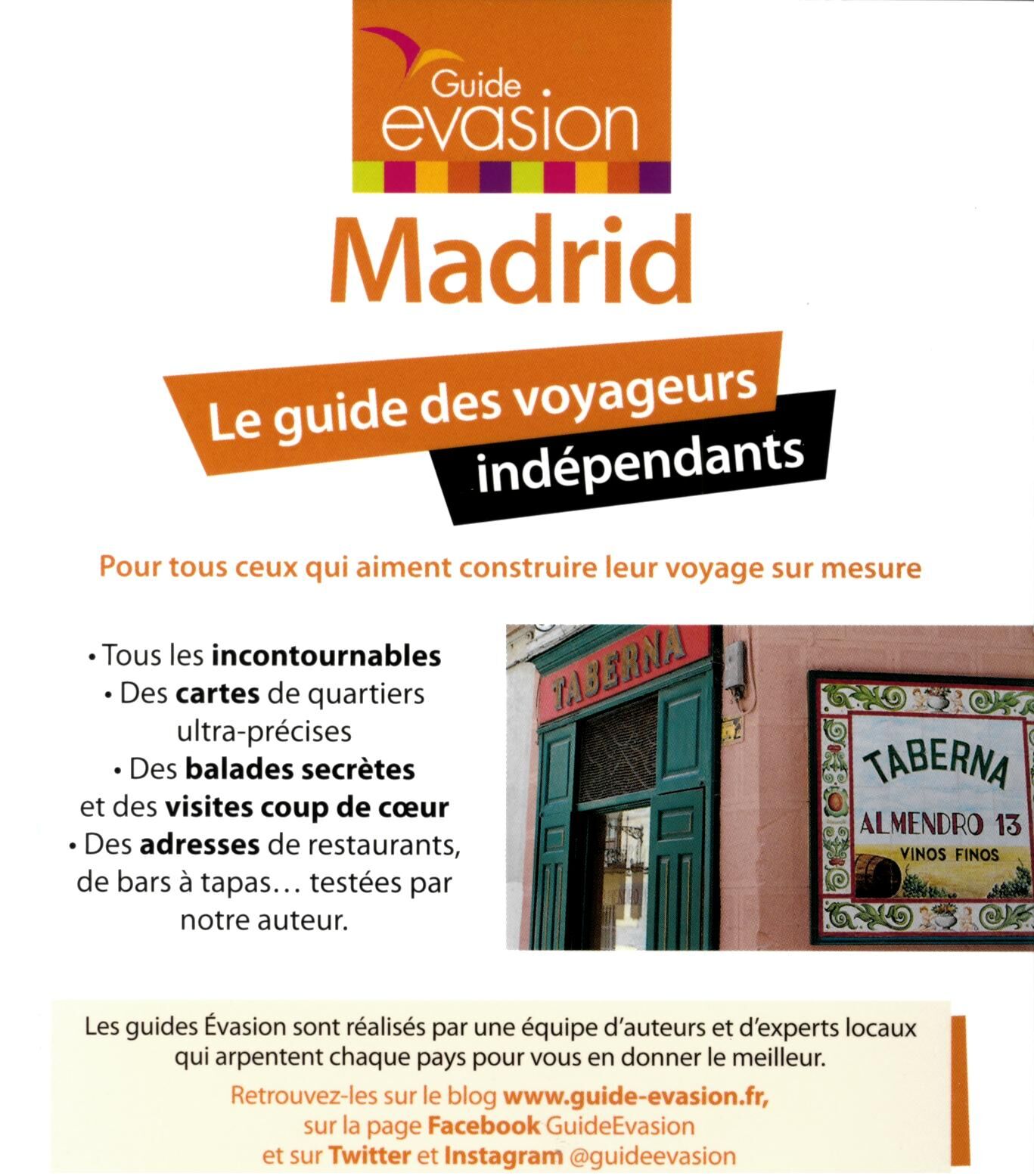 HACHETTE - EVASION EN VILLE MADRID