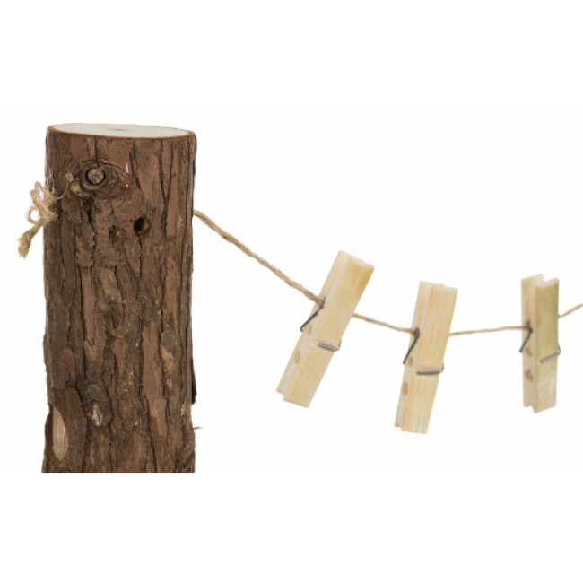 Etendage duo troncs d'arbre pour aliments pour rongeurs