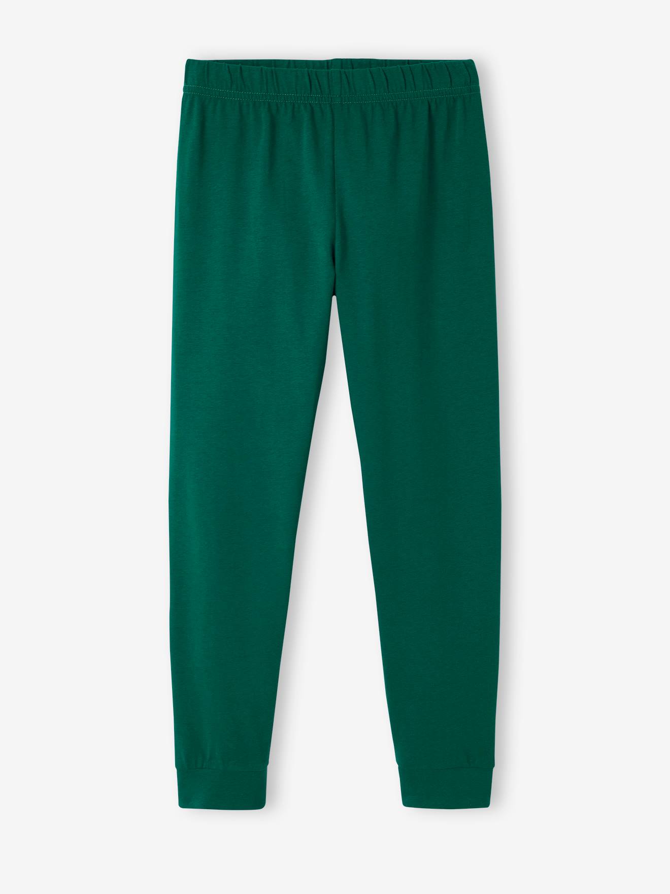 Pijama de basquete verde pinho para meninos