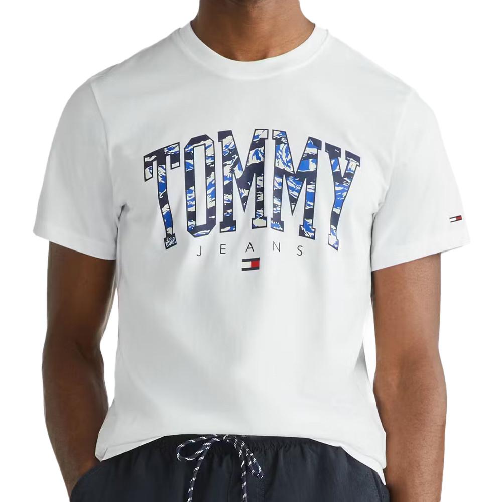 Tommy Hilfiger T-shirt Blanc Homme Tommy Hilfiger Camo