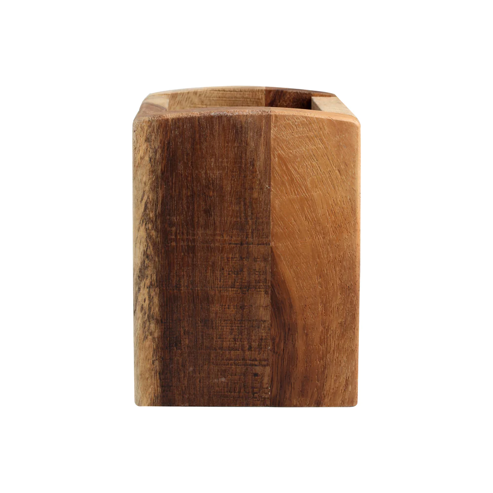 Pot rectangle 11x15 cm en bois d'acacia T&G Woodware